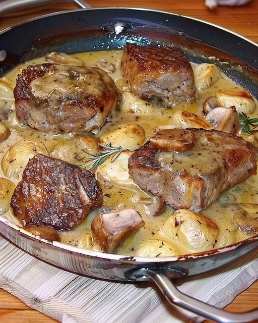 Filetbraten in Frischkäse Senfsauce – REZEPTE UND BACKEN