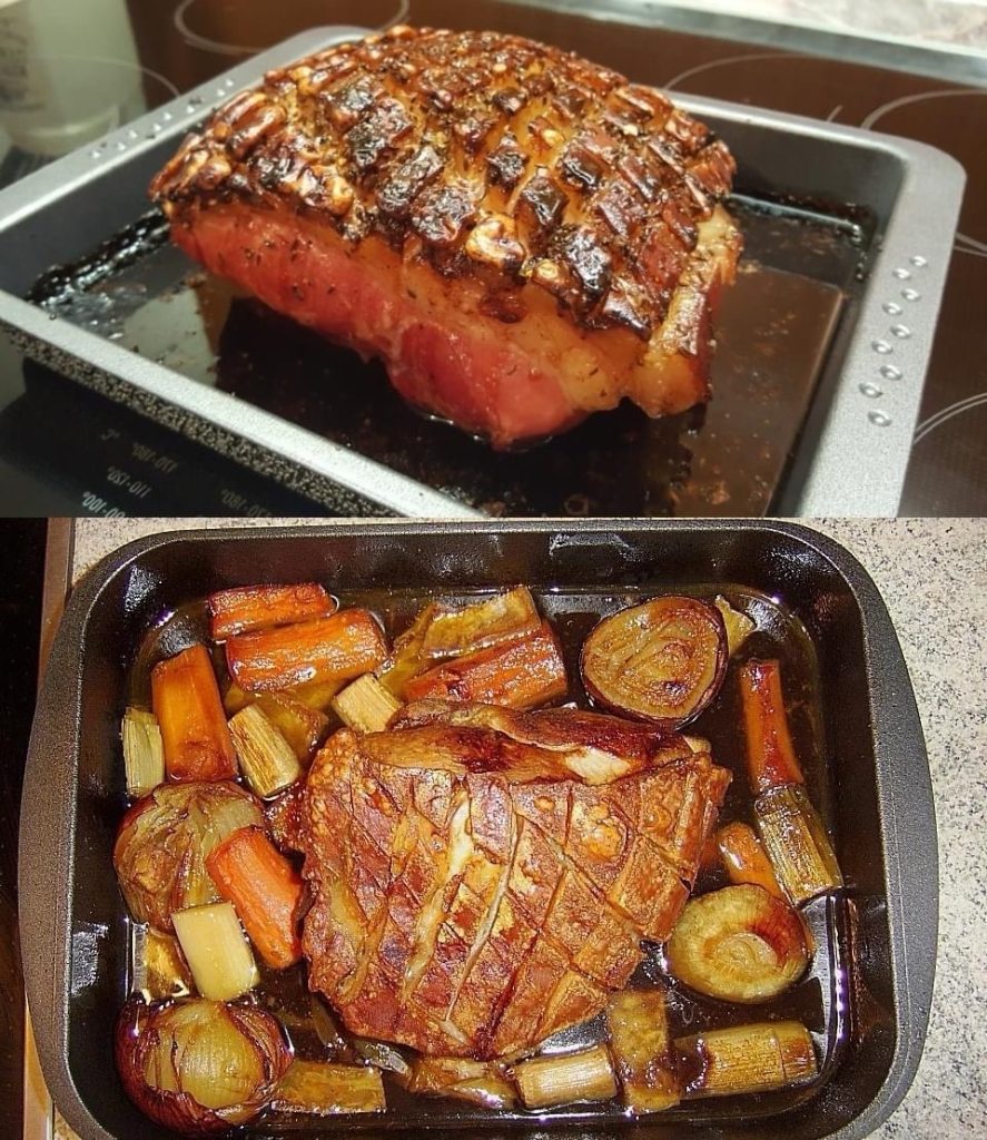Schweinekrustenbraten auf Sauerkraut – REZEPTE UND BACKEN