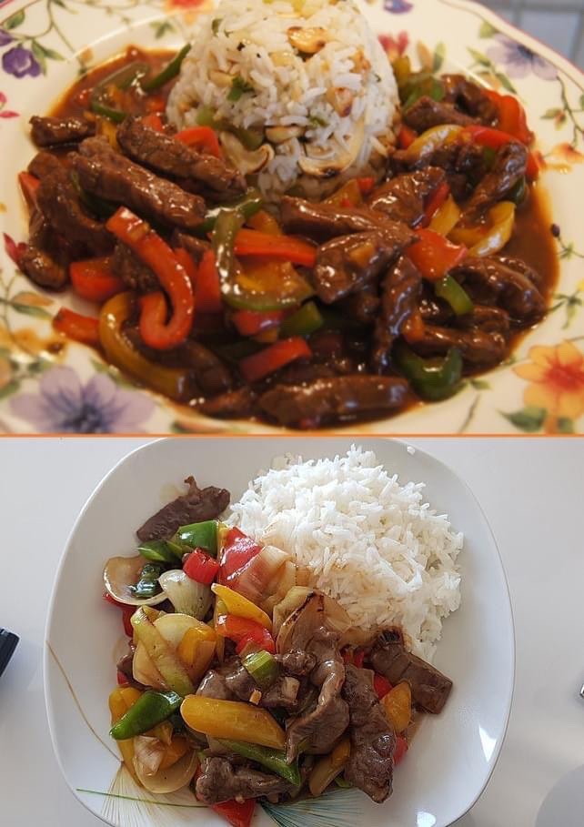 Chinesisches Rindfleisch mit Zwiebeln und Paprika – REZEPTE UND BACKEN