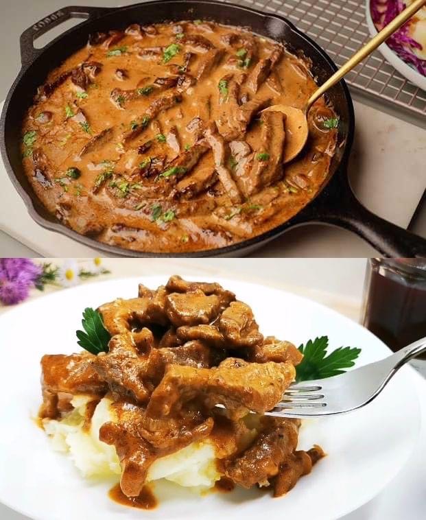 Bœuf Stroganoff mit zartem Rinderfilet – REZEPTE UND BACKEN